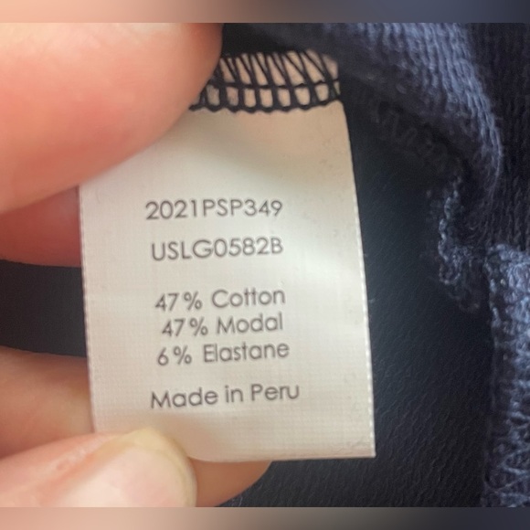 New Universal Standard Rachele Lounge Robe Blue Piping Women Size 4XS - Picture 11 of 13